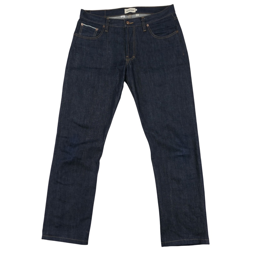 Taylor Stitch Democratic White Oak Cone Mills Selvedge Denim Jeans 36 x32 Indigo